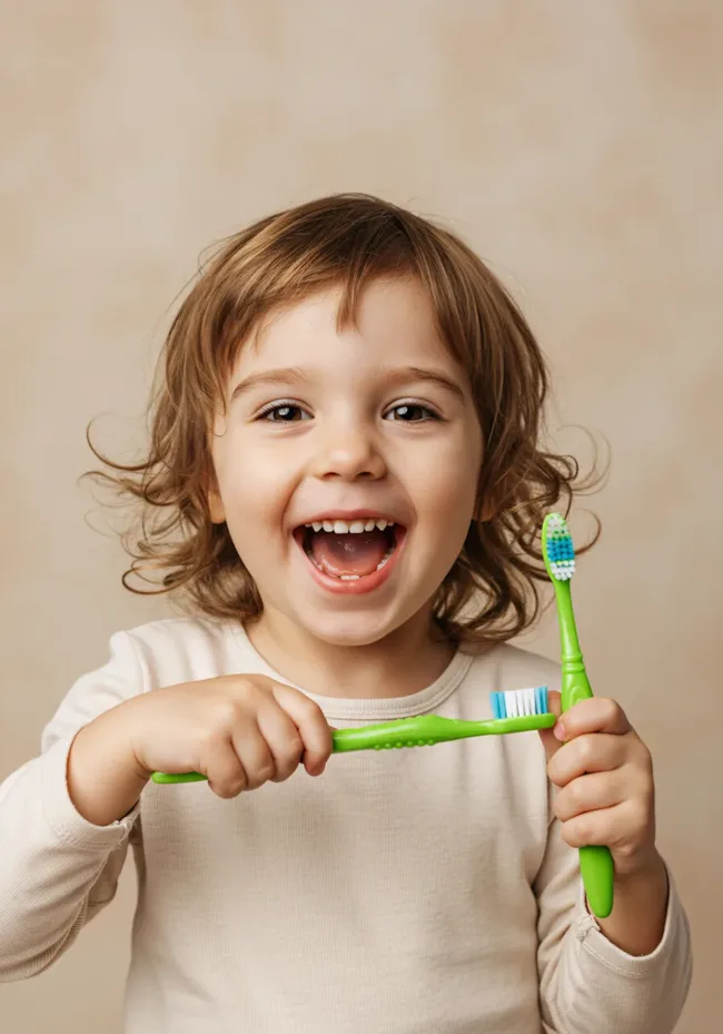 A happy young patient ready for a dental visit